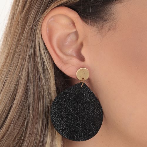Aretes negros para mujer