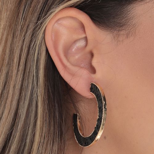 Argollas media luna para mujer