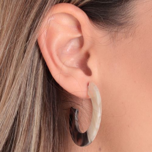 Argollas media luna para mujer