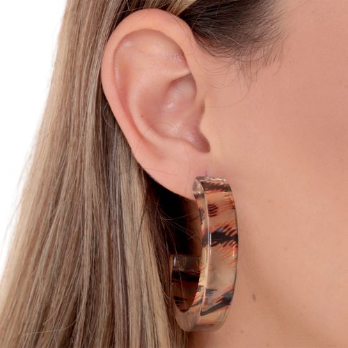 Argollas media luna para mujer