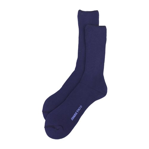 Par de calcetines para diabéticos Piero Butti azul oscuro sólidos para hombre