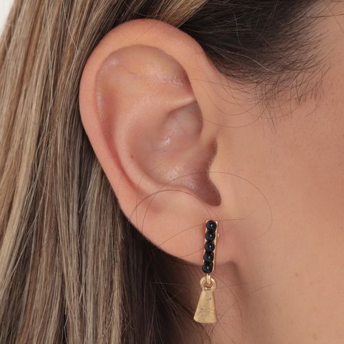 Aretes dorados para mujer