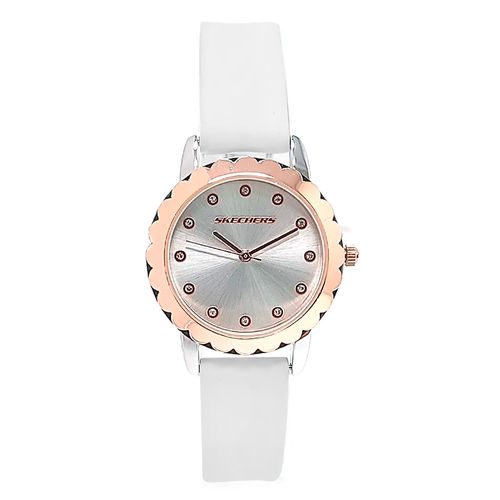 Reloj Skechers análogo silicón blanco para mujer