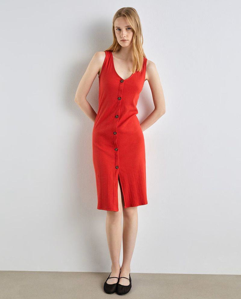 104744793-Vestido-Easy-Wear-casual-rojo-sin-mangas-para-mujer
