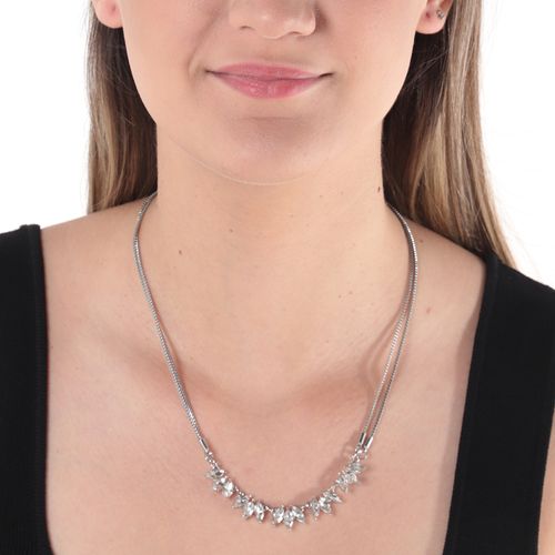 Cadena plateada 4 mm- 20" para mujer