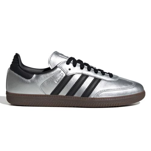 Zapato Adidas Originals Samba casual color plateado para mujer