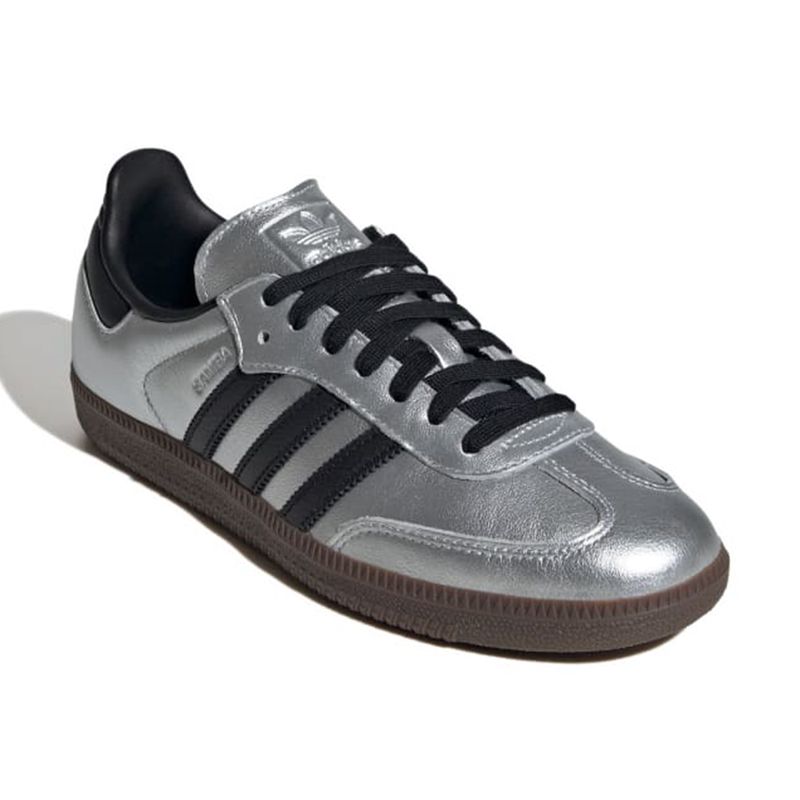 Zapato Adidas Originals Samba casual color plateado para mujer