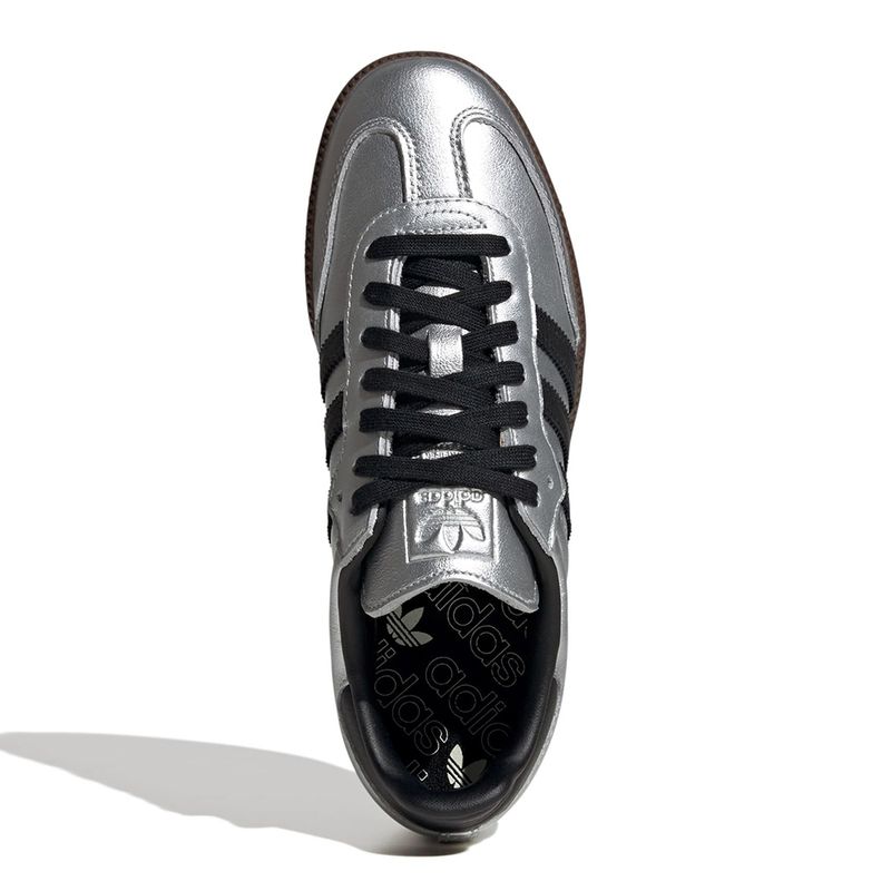 Tenis adidas plateados mujer clearance