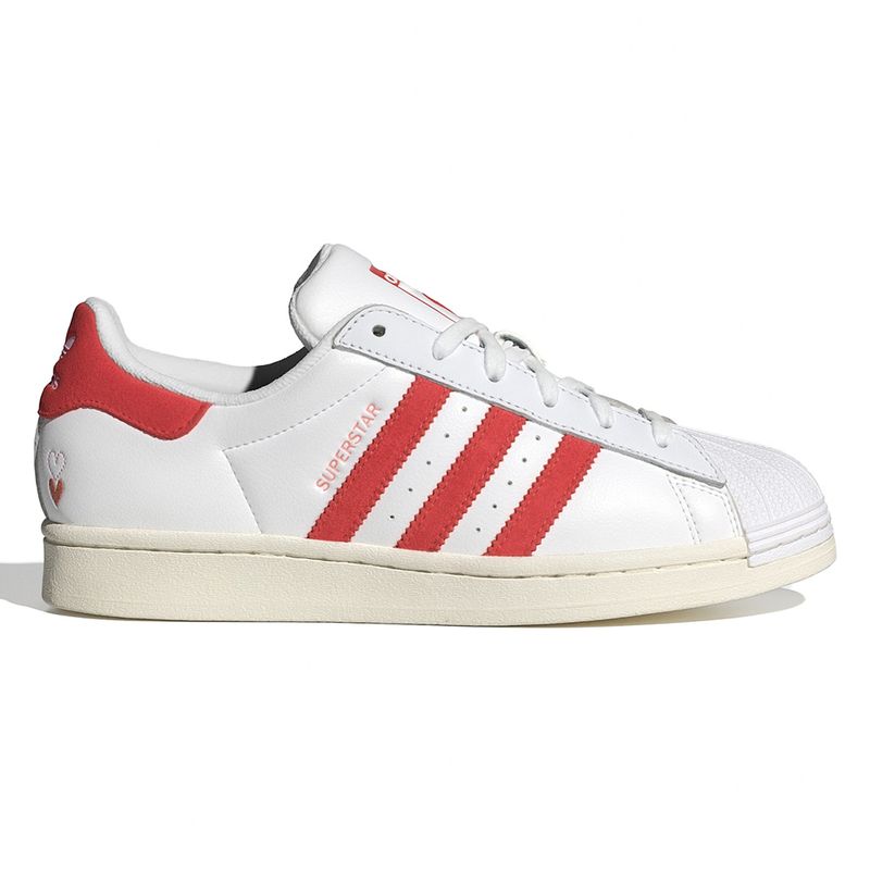 Zapato Adidas Originals Superstar blanco rojo para hombre