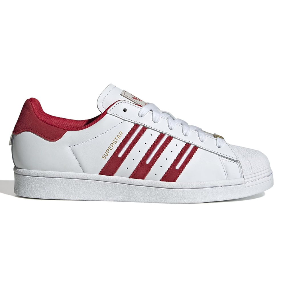 Zapato Adidas Originals Superstar casual blanco rojo para hombre Siman El Salvador