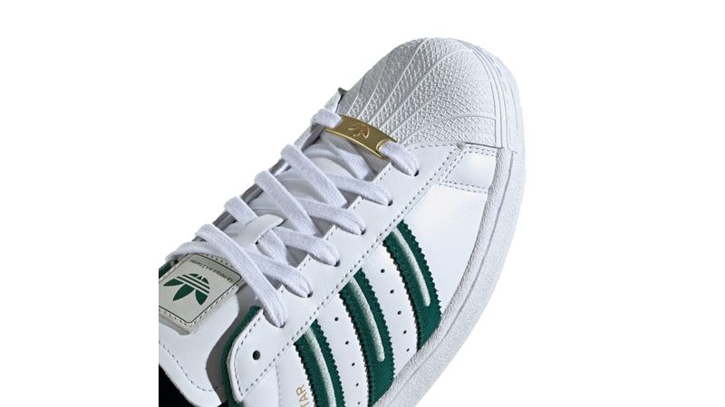 Adidas superstar blanco con verde best sale