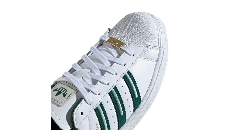 Adidas superstar blanco con verde best sale