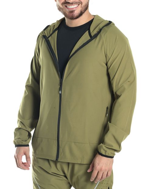 Chaqueta deportiva Teammate verde olivo para hombre