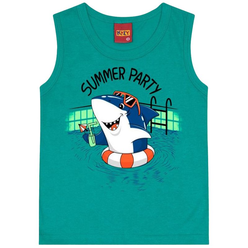 104658578-Camiseta-verde-con-estampado-para-niño