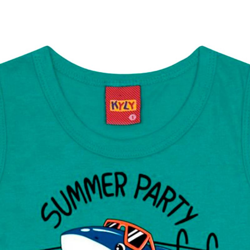 104658578-Camiseta-verde-con-estampado-para-niño