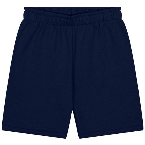 Short azul sólido para niño