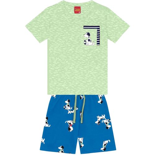 Conjunto de 2 piezas bicolor con estampado de dálmatas para niño