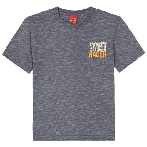 Camiseta gris con estampado para niño