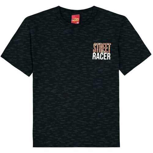 Camiseta negra con estampado para niño