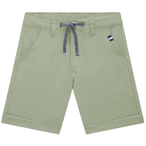 Short verde sólido para niño