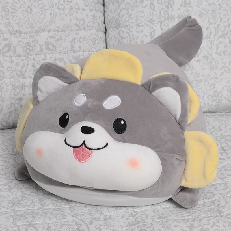 Cojin infantil con forma de perro girasol 50 cm