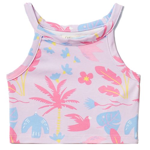 Blusa morada con estampado para niña