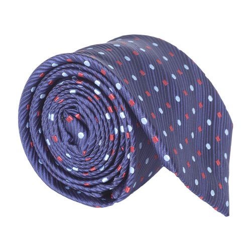 Corbata regular fit Oscar de la Renta navy mini print para hombre
