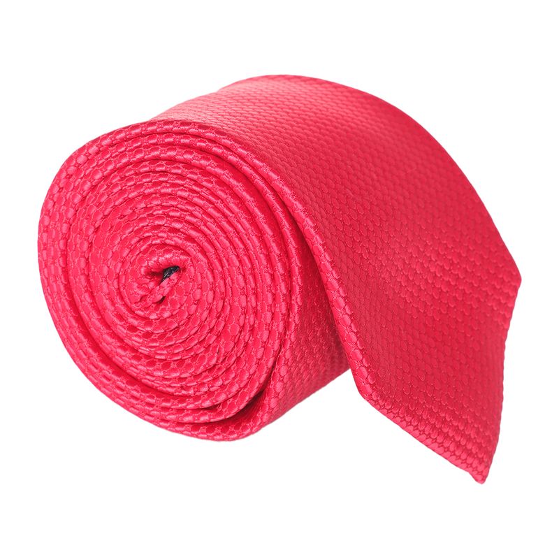 104682298-Corbata-regular-fit-Oscar-de-la-Renta-roja-de-puntos-para-hombre