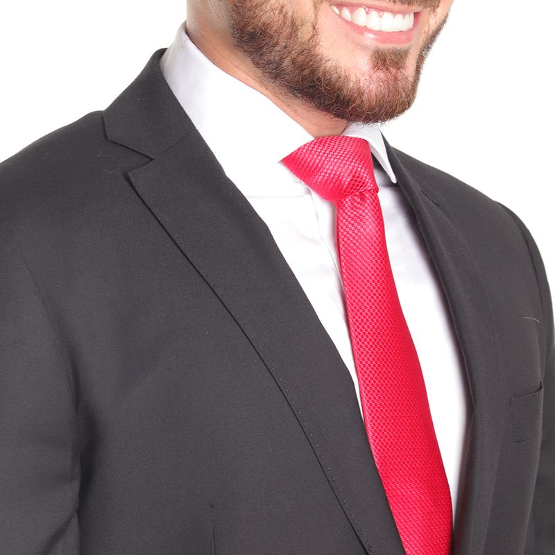 104682298-Corbata-regular-fit-Oscar-de-la-Renta-roja-de-puntos-para-hombre