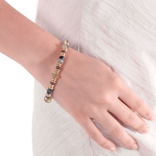 Pulsera  multicolor 5 mm- 7" para mujer