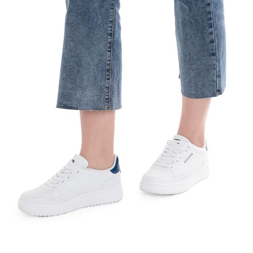 Zapato casual Tommy Hilfiger Twtizzin color blanco para mujer