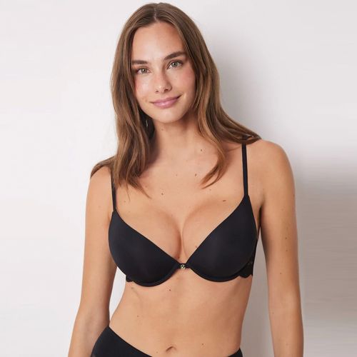 Brassier Women Secret push up copa tipo A negro para mujer