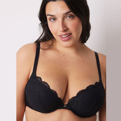 Brassier Women Secret push up copa tipo B negro para mujer