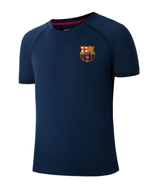 Camiseta deportiva Barcelona azul navy para hombre