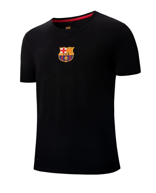 Camiseta deportiva Barcelona negra para hombre