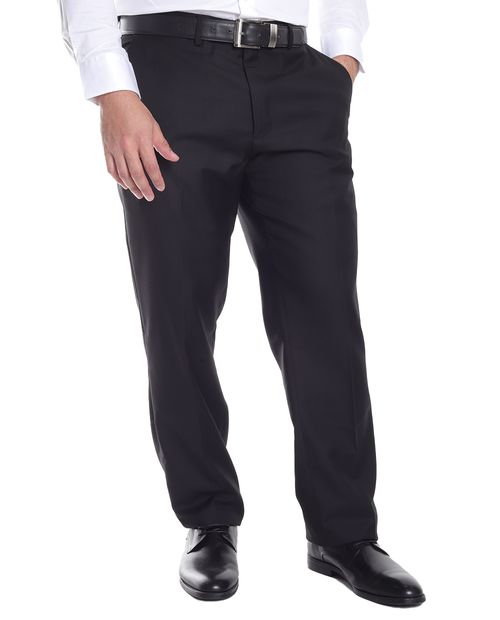 Pantalón formal Oscar de la Renta classic fit negro sólido para hombre