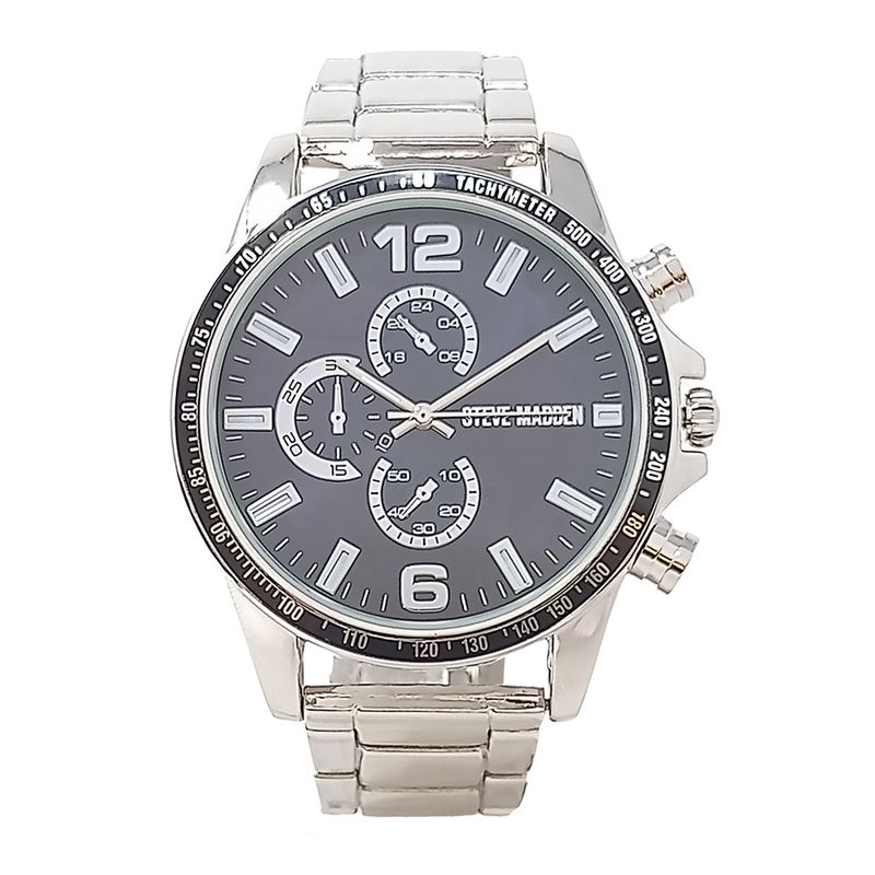 104691561-CYBER-MONDAY--Reloj-Steve-Madden-analogo-cronografo-metalico-plateado-para-hombre