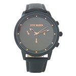 104691567-CYBER-MONDAY-Reloj-Steve-Madden-analogo-cronografo-de-cuero-negro-para-hombre