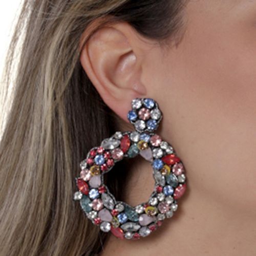 Aretes multicolor para dama