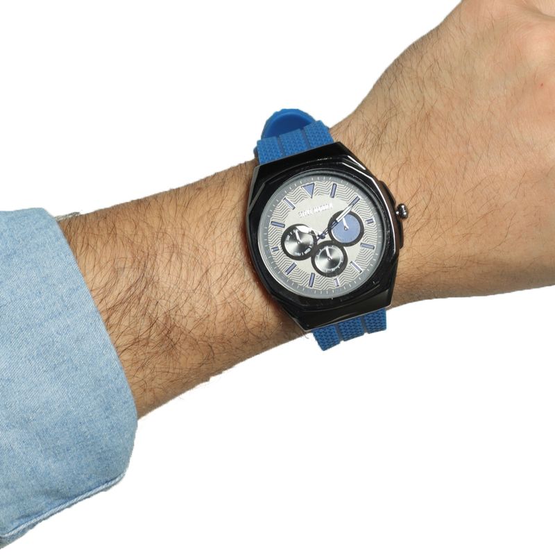 104691569-CYBER-MONDAY--Reloj-Steve-Madden-analogo-cronografo-silicon-azul-para-hombre