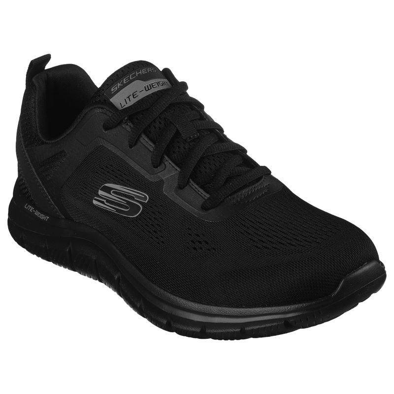 Skechers negros para mujer online