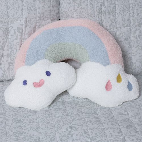 Cojín infantil con forma de arco iris 50 cm