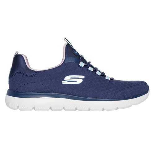 Zapato casual deportivo Skechers Summits color navy para mujer