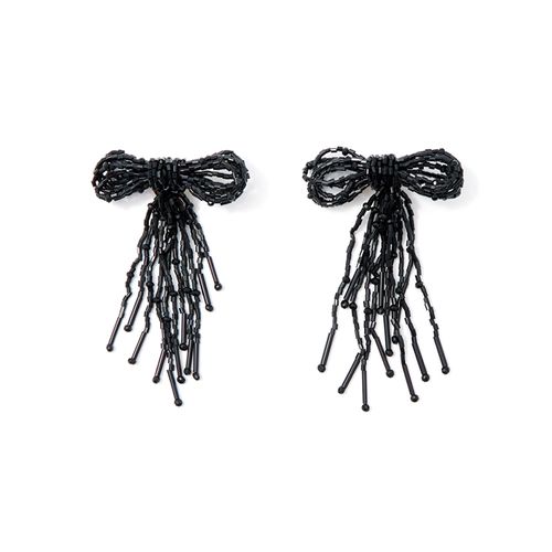 Aretes color negro para mujer