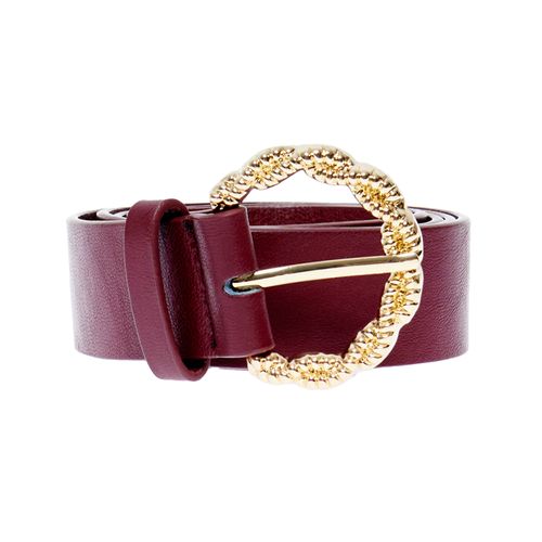 Cinturón Sfera color rojo burgundy para mujer