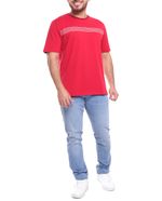 104675914-Camiseta-casual-Gents-roja-rayada-para-hombre