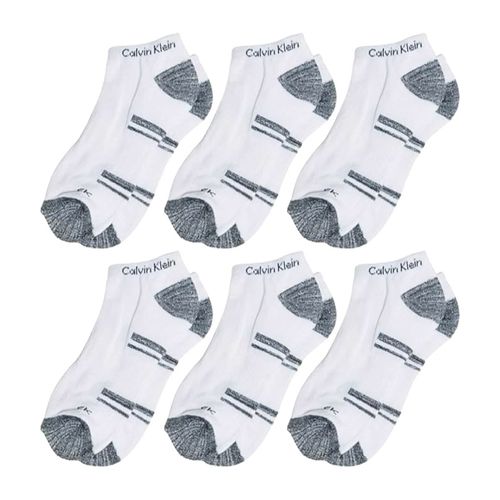 Pack de 6 pares de calcetines Calvin Klein blancos para hombre