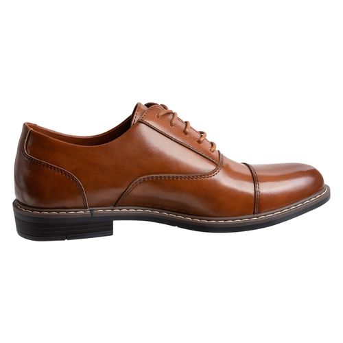 Zapato de vestir tipo oxford color café para caballero