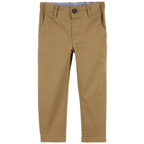 Pantalón café sólido para niño