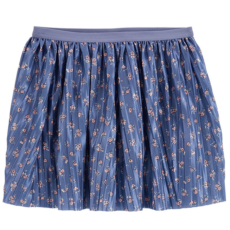 104761070-Falda--short-azul-estampada-con-flores--para-niña